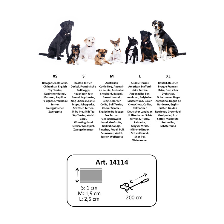 Laisse de dressage pour chiens Qooper nylon HKM Laisse de dressage pour chiens Qooper nylon HKM