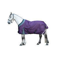 Couverture d'extérieur Liberty 1200D doub. lisse HKM Lie de vin / gris Violet Couverture d'extérieur Liberty 1200D doub. lisse HKM Lie de vin / gris Violet