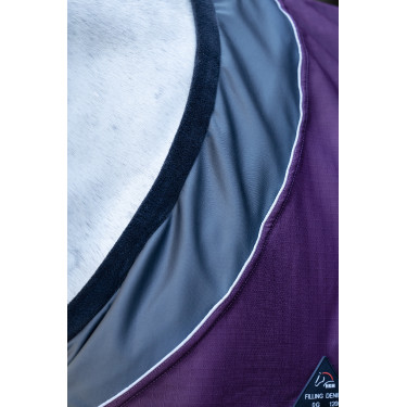 Couverture d'extérieur Liberty 1200D doub. lisse HKM Lie de vin / gris Violet Couverture d'extérieur Liberty 1200D doub. lisse HKM Lie de vin / gris Violet