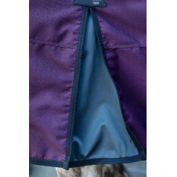 Couverture d'extérieur Liberty 1200D doub. lisse HKM Lie de vin / gris Violet Couverture d'extérieur Liberty 1200D doub. lisse HKM Lie de vin / gris Violet