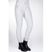 Pantalon Alexis fond intégral en silicone HKM Blanc Pantalon Alexis fond intégral en silicone HKM Blanc
