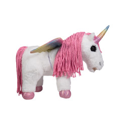 Peluche Licorne HKM Cuddle Pony Blanc
