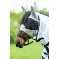 Masque anti-mouches New Mexico avec oreilles HKM Gris Masque anti-mouches New Mexico avec oreilles HKM Gris