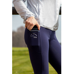 Pantalon Comfort Style fond intégral en silicone HKM Bleu foncé Pantalon Comfort Style fond intégral en silicone HKM Bleu foncé