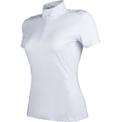 Polo de concours Hunter manches courtes HKM Blanc