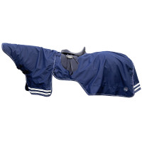 Couverture avec couvre-cou amovible HKM Bleu foncé