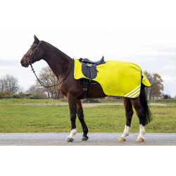 Couvre reins polaire Reflective doublure polaire HKM Jaune fluo Couvre reins polaire Reflective doublure polaire HKM Jaune fluo