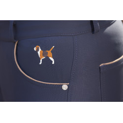 Pantalon Beagle basanes en silicone HKM Bleu foncé Pantalon Beagle basanes en silicone HKM Bleu foncé