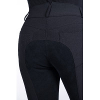 Pantalon HKM Savona Style full seat Alos Noir Pantalon HKM Savona Style full seat Alos Noir