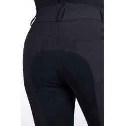 Pantalon HKM Savona Style full seat Alos Noir Pantalon HKM Savona Style full seat Alos Noir