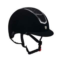 Casque en velours ultra-léger avec strass Eclipse Equestro