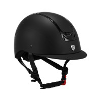 Casque Frame avec cadre argenté Equestro Noir / noir