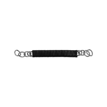 Chaine de gourmette recouverte de cuir Equestro Chaine de gourmette recouverte de cuir Equestro