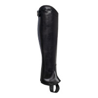 Mini-chaps unisex avec fermeture éclair arrière et bande élastique Castiglia Equestro Noir