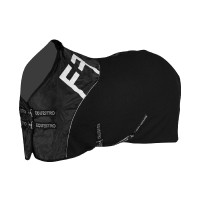 Couverture de box en tissu Waffle Equestro Noir