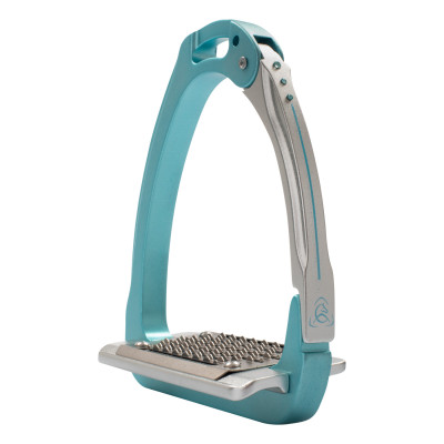 Étriers Arena Aluplus 2.0 édition spéciale avec cristaux Swarovski Acavallo Bleu ciel