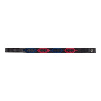 Frontal en cuir avec décorations bicolores Polo S Equestro Noir