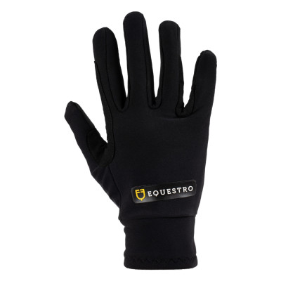 Gants unisex en polaire Bormio Equestro Noir