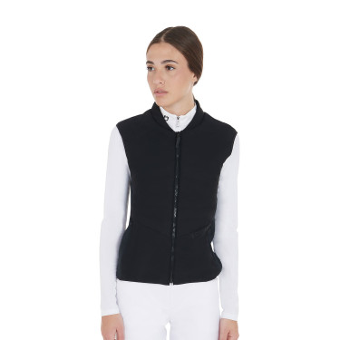 Gilet ajusté en tissu technique femme Equestro Noir