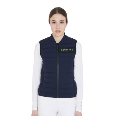 Gilet en tissu technique coupe-vent femme Equestro Marine Bleu marine Gilet en tissu technique coupe-vent femme Equestro Marine Bleu marine