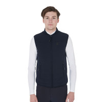 Gilet homme en tissu technique respirant Flam Equestro Marine