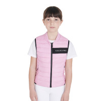 Gilet technique enfant Equestro Lilas Bleu Gilet technique enfant Equestro Lilas Bleu