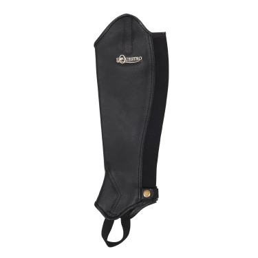 Mini-chaps en cuir souple avec fermeture éclair arrière Dunster Equestro Mini-chaps en cuir souple avec fermeture éclair arrière Dunster Equestro