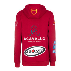 Sweat à capuche femme avec multi-logo Equestro