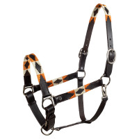 Licol en cuir avec décorations navajo Polo N Equestro Noir
