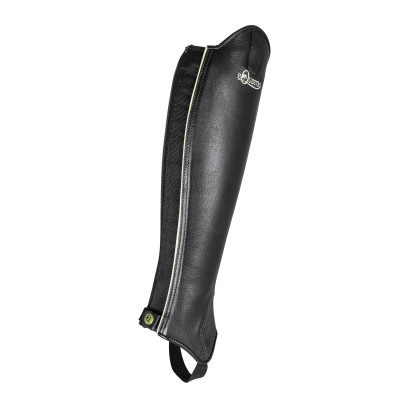 Mini-chaps en cuir Exeter Equestro Noir
