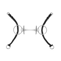 Mors de gag en nylon Equestro Noir