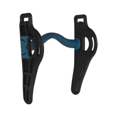 Mors Pelham sensible avec passage de langue noir/bleu Acavallo Mors Pelham sensible avec passage de langue noir/bleu Acavallo