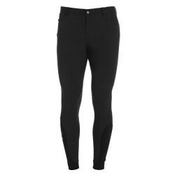 Pantalon ajusté avec grip homme avec logo Caspar Equestro Noir