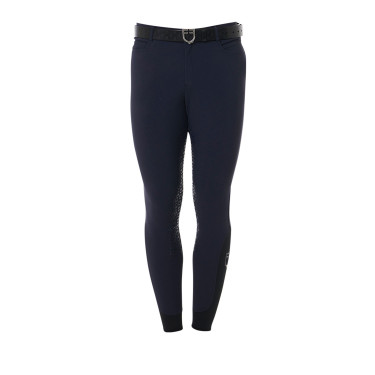 Pantalon avec grip complet homme en tissu technique Equestro Noir Pantalon avec grip complet homme en tissu technique Equestro Noir