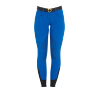 Pantalon femme avec grip genou en tissu technique Xeni Equestro Bleu royal Pantalon femme avec grip genou en tissu technique Xeni Equestro Bleu royal