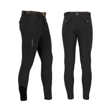 Pantalon homme Zefiro en coton stretch Equestro Pantalon homme Zefiro en coton stretch Equestro