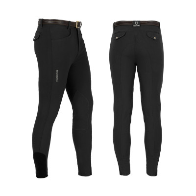 Pantalon homme Zefiro en coton stretch Equestro Blanc