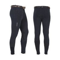 Pantalon homme Zeus avec grip genou en coton stretch Equestro Marine