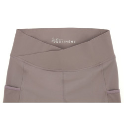 Pull-on Equithème Flora fond silicone Vieux rose