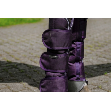 Guêtres de transport Equithème Tyrex 600D Prune Violet