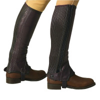 Mini-chaps Eric Thomas cuir Marron