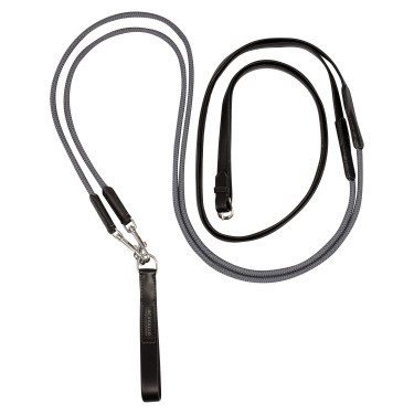 Rênes allemandes en cuir souple et corde en nylon Acavallo Rênes allemandes en cuir souple et corde en nylon Acavallo