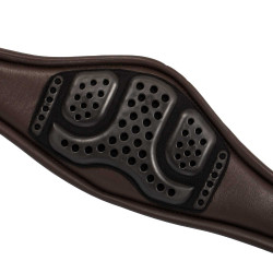 Sangle anatomique obstacle en cuir de veau Acavallo Marron foncé