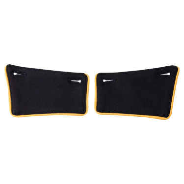 Revers de frac avec passepoil jaune femme Equestro par 2 Revers de frac avec passepoil jaune femme Equestro par 2