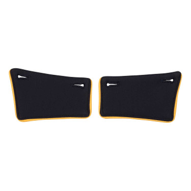 Revers de frac avec passepoil jaune femme Equestro par 2 Revers de frac avec passepoil jaune femme Equestro par 2