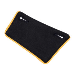 Revers de frac avec passepoil jaune femme Equestro par 2 Revers de frac avec passepoil jaune femme Equestro par 2