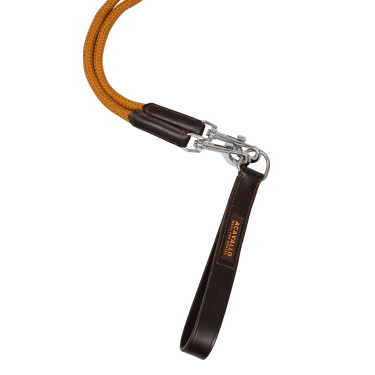 Rênes allemandes en cuir souple et corde en nylon Acavallo Rênes allemandes en cuir souple et corde en nylon Acavallo