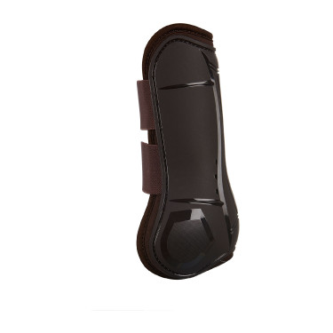 Guêtres et protège-boulets pour jeunes chevaux en TPU et néoprène Equestro Marron