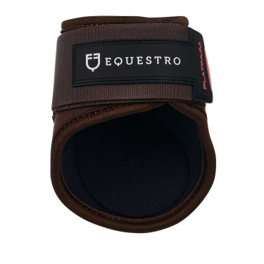 Guêtres et protège-boulets pour jeunes chevaux en TPU et néoprène Equestro Marron