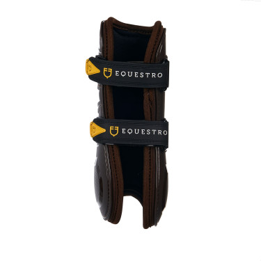 Guêtres en polyuréthane et néoprène Equestro Marron